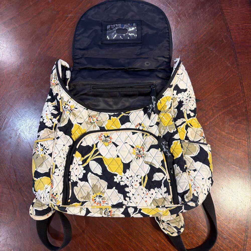 Vera Bradley Backpack Dogwood Flowers Yellow and White 12x15 - See Description - Picture 3 of 16